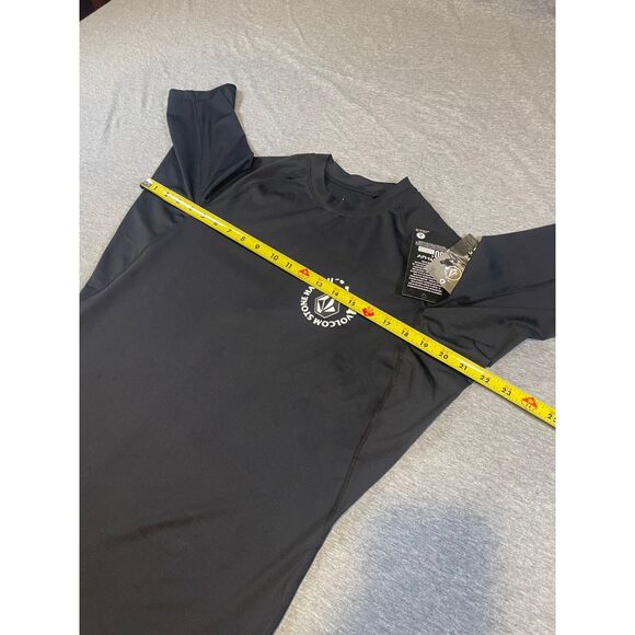 Volcom Stone Hawaii Lone Path Mens Short Sleeve 50+ Anti UV Rash Guard Black XXL - Picture 12 of 13